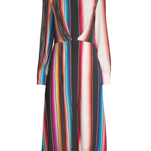 Kobi Halpern Steffi Stripe Shirtdress Size Medium